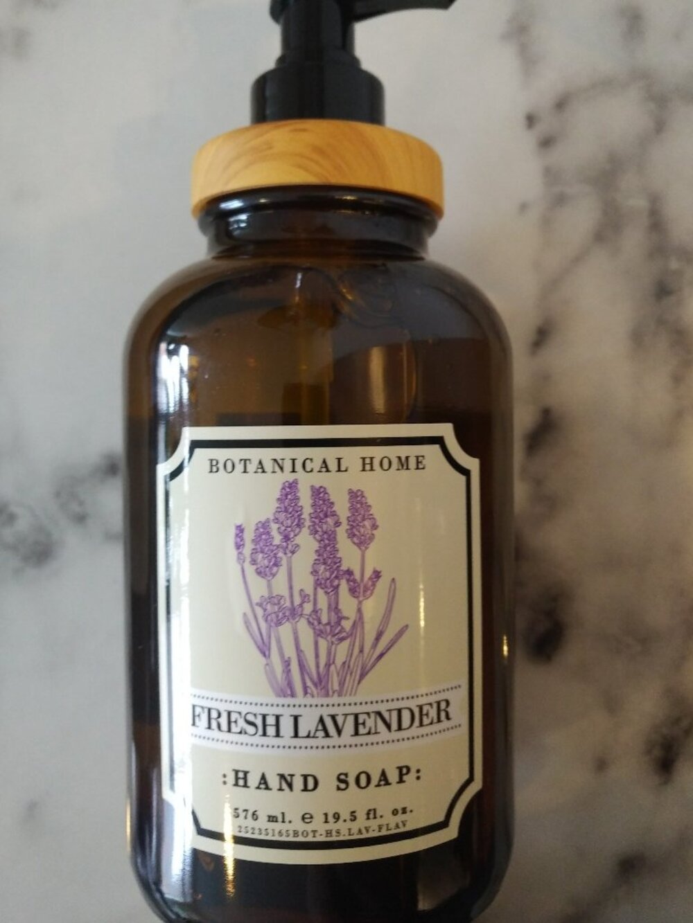 Luxury Lavender Hand Soap - Glass Apothecary style bottle - large 19.5 fl oz